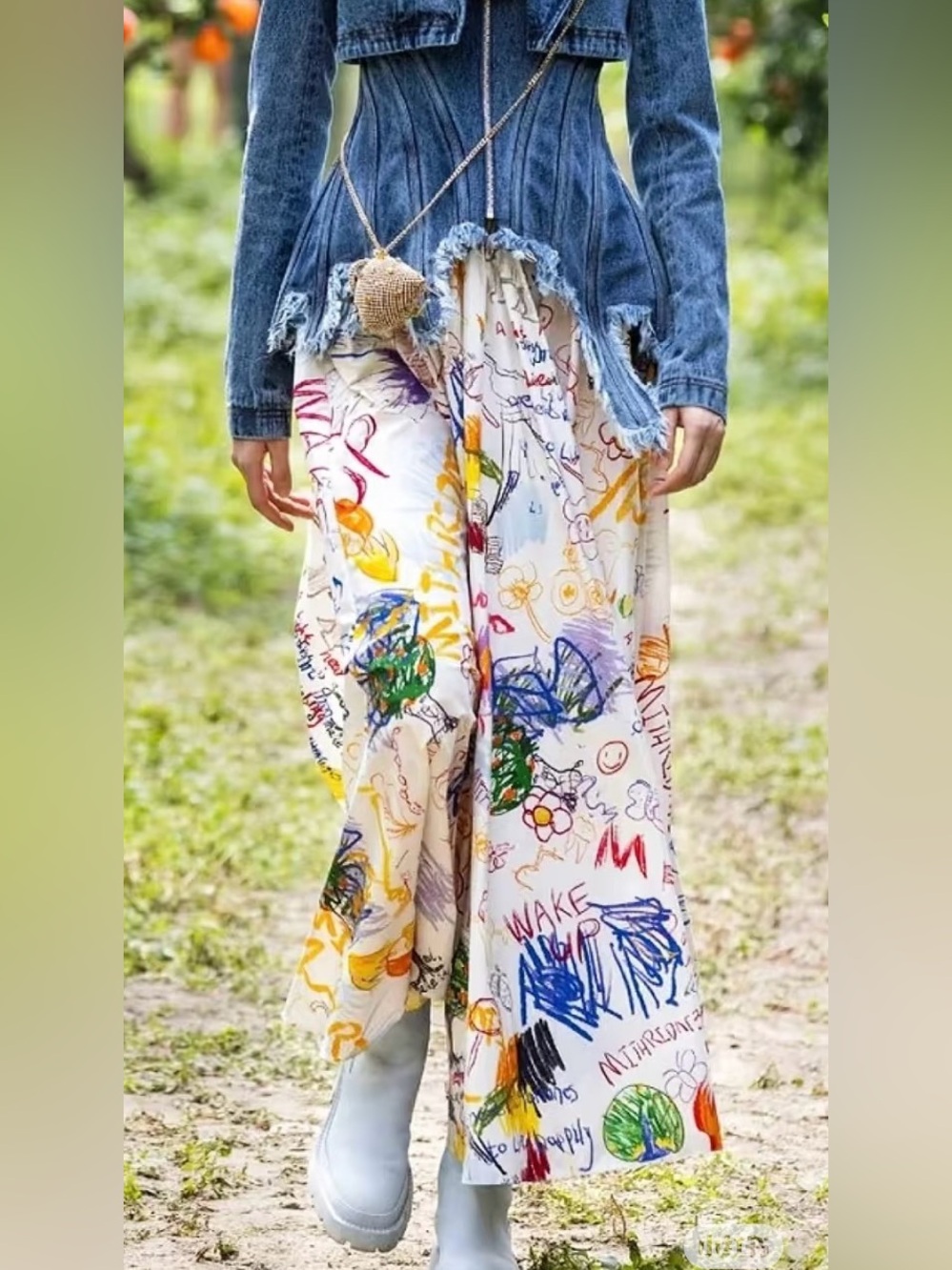 Maeve - Brooklin Printed Wide-Leg Pants